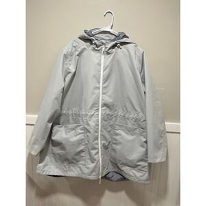 Nuage Full Zip Rain Coat Jacket Light Gray Outdoor Women Size 3X